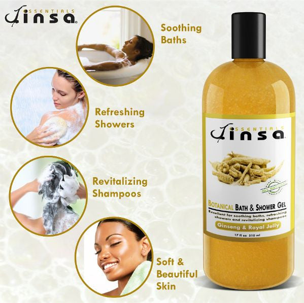 Ginseng & Royal Jelly Botanical Bath & Shower Gel (NEW 13oz size)