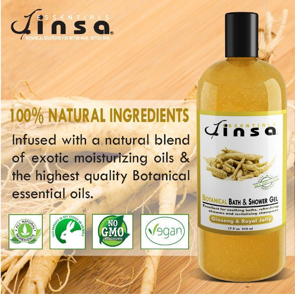 Ginseng & Royal Jelly Botanical Bath & Shower Gel (NEW 13oz size)