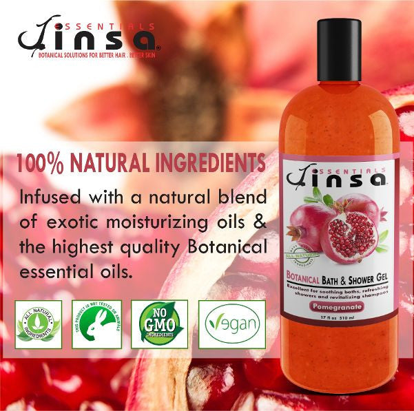 Pomegranate Seed Botanical Bath & Shower Gel (NEW 13oz size)