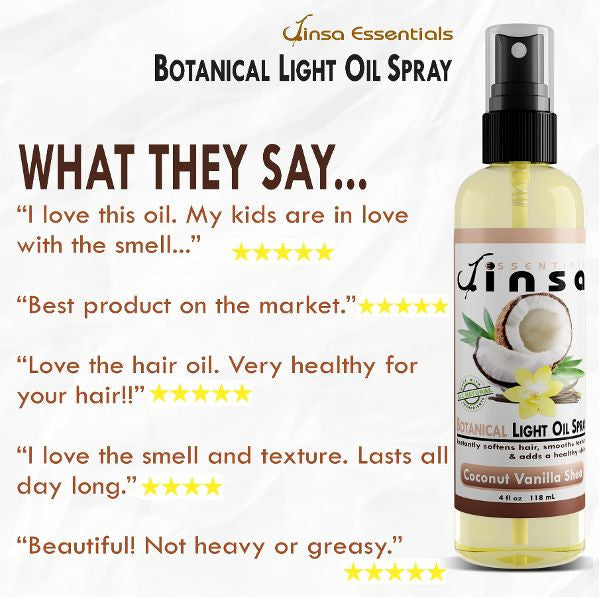Coconut Vanilla Shea Botanical Light Oil Spray(NEW 6oz)