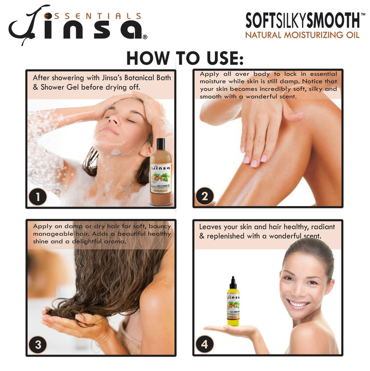 Almond & Moringa Shea Soft Silky Smooth Moisturizing Oil