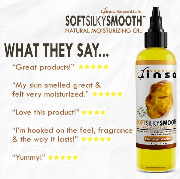 Natural Amber Soft Silky Smooth Moisturizing Oil (NEW 6oz.)