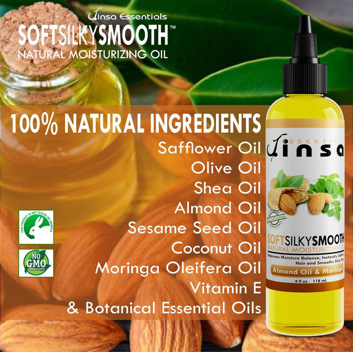 Almond & Moringa Shea Soft Silky Smooth Moisturizing Oil