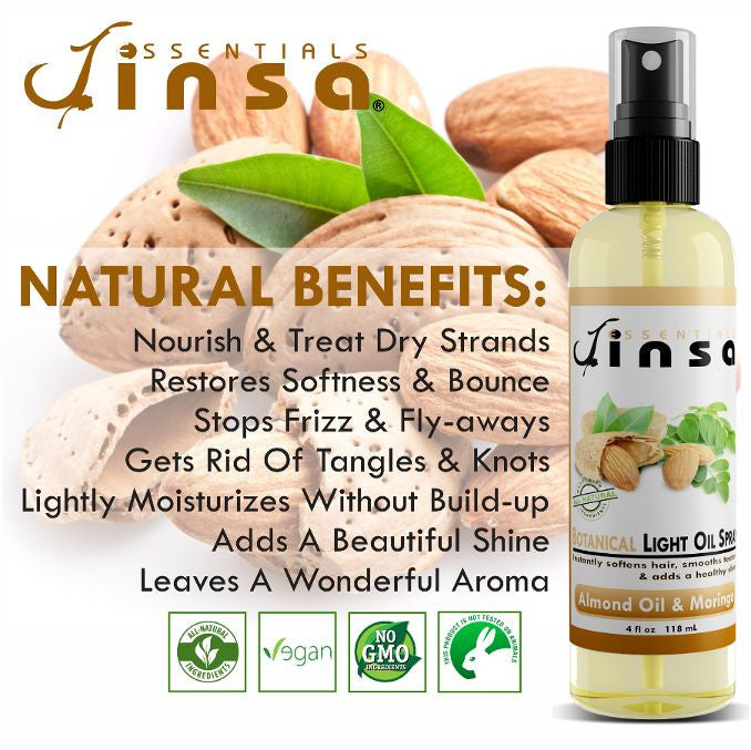 Almond & Moringa Botanical Light Oil Spray (NEW 6oz)