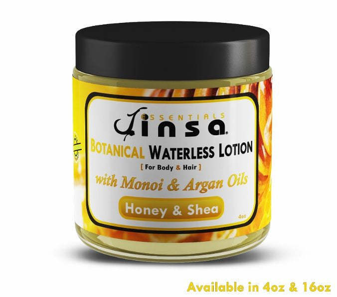 Honey & Shea Botanical Waterless Lotion (with Monoi & Argan Oils)