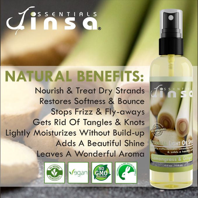 Lemongrass & Ginger Botanical Light Oil Spray (NEW 6oz)