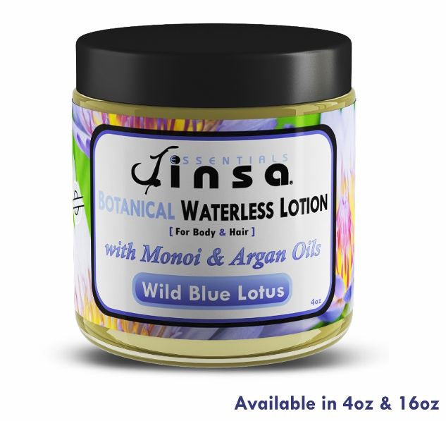 Wild Blue Lotus Botanical Waterless Lotion (with Monoi & Argan Oils)