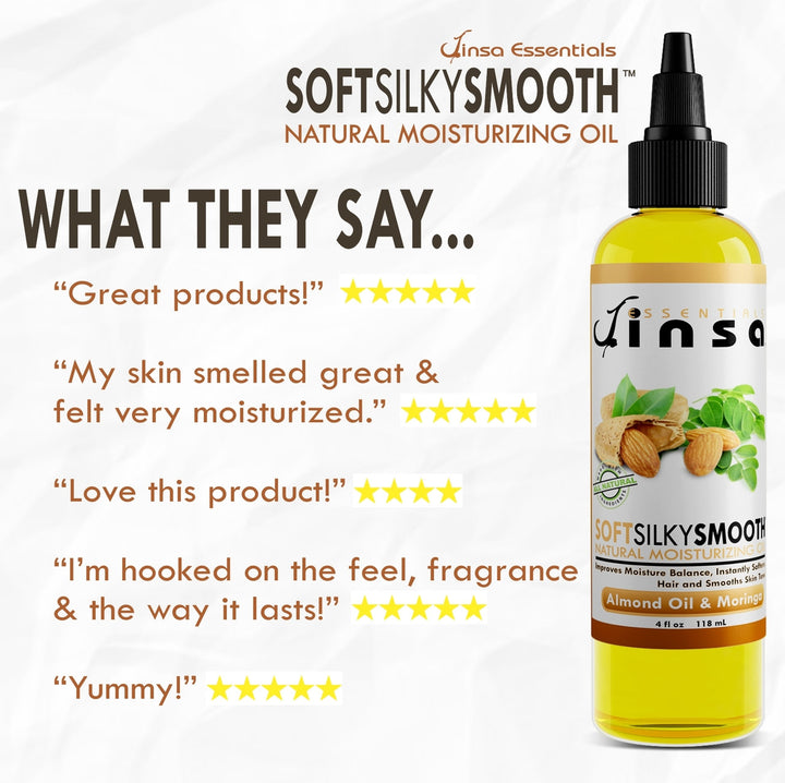Almond & Moringa Shea Soft Silky Smooth Moisturizing Oil